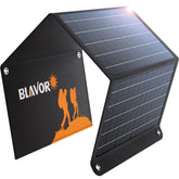 BLAVOR folded 30W solar charger compact for travel and storage