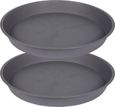 Bleuhome front view of 17-inch saucer showing full rim and neutral color protecting surfaces