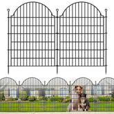 blingluck assembled fence front view showing full panel length and neat border