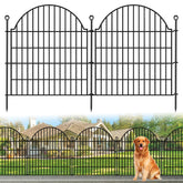 Blingluck front view of full assembled fence showing neat border and curb appeal