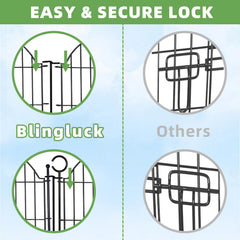 blingluck stake and bottom connection showing no-dig installation for fast setup