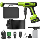 Blissthrill front unit in pioneer green showing compact portability and spray nozzle