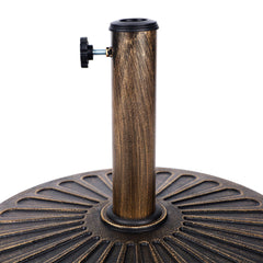Blissun side profile showing base height and diameter for scale and placement