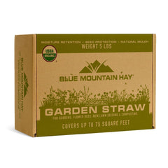 Blue Mountain Hay front packaging showing product and benefits