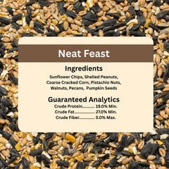 Blue Seal mix in a hanging feeder with birds visiting to increase backyard sightings