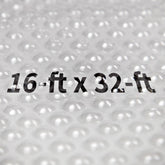 Blue Wave cover front view showing clear 16x32 fit and heat retention benefit