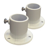 Blue Wave front view of cast aluminum flange showing sturdy design and corrosion resistance