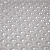 Blue Wave front view of 18-ft clear solar blanket highlighting easy coverage and warmth