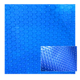 Blue Wave front view of 16x24 solar blanket showing size and easy handling benefit