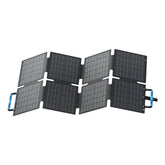 BLUETTI folded front view showing compact portability and easy storage