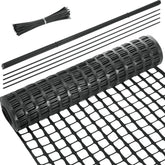 Blulu front packaging showing fence roll and included parts for quick setup