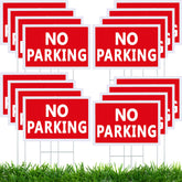 Blulu front view of sign showing clear no parking message for quick deterrence