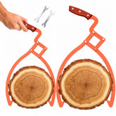 Blulu front view of both tongs showing full length and shape for easy handling