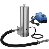 Blumoker GK500 front view showing compact stainless steel body and outlet tube, durable build benefits