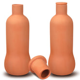 Blushtier front view of two terracotta ollas showing design and convenience