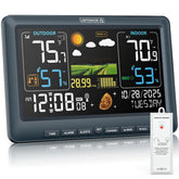 BluSon front display showing temperature and forecast for quick decisions