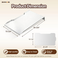 BMMXBI ten-pack aluminum drip tray liners neatly stacked for quick replacement