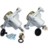 boeray spindle front view showing mounting flange and pre-greased hub for quick replacement
