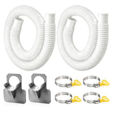 Boltigen front view of product pack showing two hoses and clamps for easy replacement