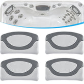 Bonbo front view of four-pack pillows showing fit and finish benefit