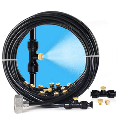 Bonviee front packaging showing complete patio mister kit and quick setup benefit