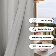 BONZER hung on patio creating private outdoor room and shade