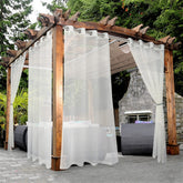 BONZER front view of both panels neatly hung showing overall design and coverage