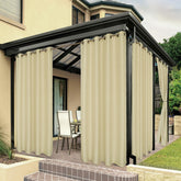 BONZER front view of full 84x108 curtain showing clean drape and coverage benefit