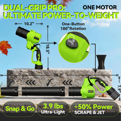 BOOMPAL close-up of nozzle and control screen showing easy speed selection benefit
