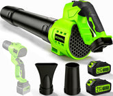 BOOMPAL front view assembled blower showing compact design and portability benefit