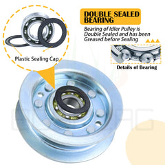 BOSFLAG hardware kit with three M10 flanged nylon nuts for secure, vibration-resistant fastening