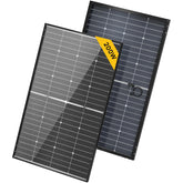 BougeRV 200W front packaging view showing high-efficiency panel benefit