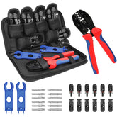 BougeRV crimper front view showing ergonomic handle for comfortable repetitive use
