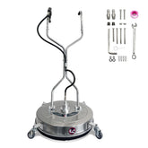 BouPower front view of surface cleaner showing wide 24-inch cleaning path and control