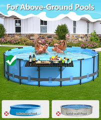 BoYata pool bar galvanized surface closeup for rust-resistant durability