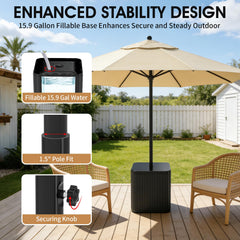 BoYata table positioned beside lounge chair offering easy access to drinks and snacks