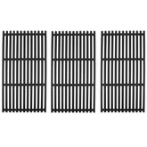 BQMAX front view of three 17 inch cast iron grates showing fit and coverage