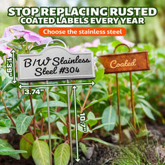 Bravex close-up of stake tip for easy soil insertion and strong support