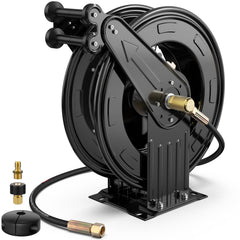 BreAro front view mounted showing tidy hose organization and durable finish