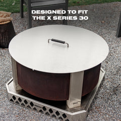 Breeo lid with tape measure showing 34.8-inch size and fit verification benefit