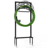 Breeze Touch front view of freestanding hose holder showing compact organized storage