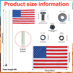 BreezeHug close-up of polyester flag fabric and stitching highlighting durability