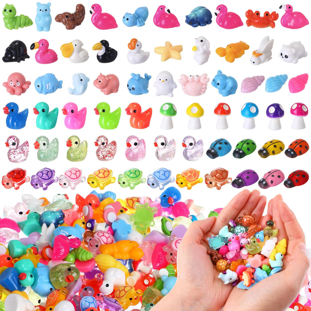 BrightRow front display pile showing many tiny animals and instant craft readiness