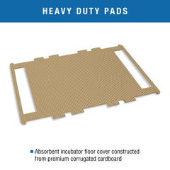 Brinsea mat absorbing moisture to keep incubator drier and cleaner