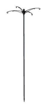 Brome BirdsUP Versa Pole assembled front view showing arms and hub, stable multi-feeder display