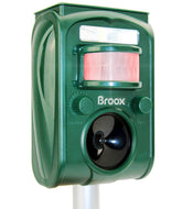 Broox front view showing sensors and speaker for clear pest protection
