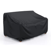BROSYDA front view of cover on three-seater protecting sofa outdoors