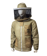 Brutul Fight front view jacket with round veil showing secure fit and airflow