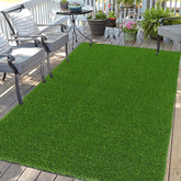 Bsmathom front view showing full 4x6ft artificial grass rug and realistic greens benefit