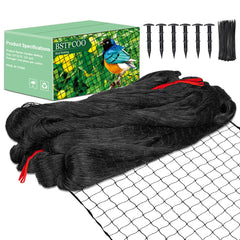 BSTPCOO front view of folded bird netting, shows compact storage and easy transport